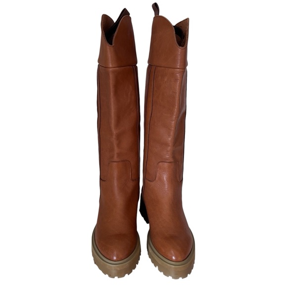 It Shoes Brown Soft Leather Heeled Knee-High Boots  37 - Picture 2 of 13